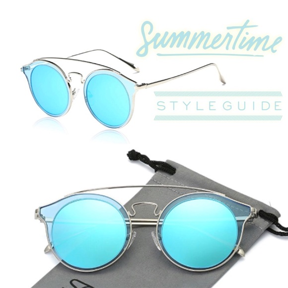 Accessories - Blue Summer Retro Sunglasses 🌞🕶